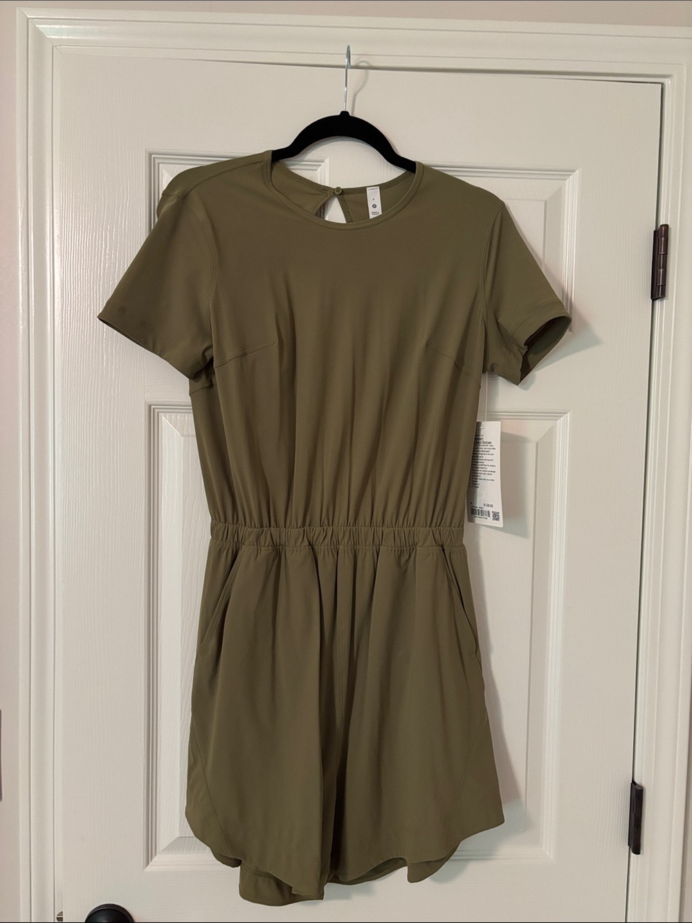 Lululemon Olive Green Short Sleeve Romper